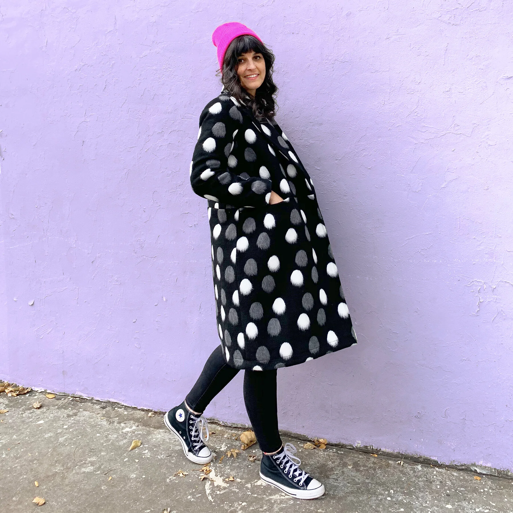 日曜日限定お値下げrosymonster dot quilting jacket rennes — Maison de Soil | Quilted Dot Coat in Navy